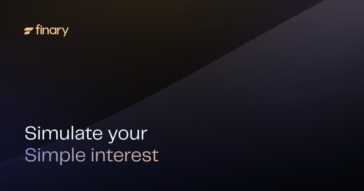 Simple interests calculator Finary